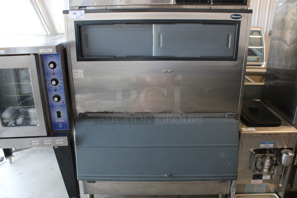 Hoshizaki Model KM-1300SAH Stainless Steel Commercial Air Cooled Ice Machine Head on Follett Model SG1300S-48 Stainless Steel Ice Bin. 208-230 Volts, 1 Phase. 48.5x38x91.5 - Image 7 of 9