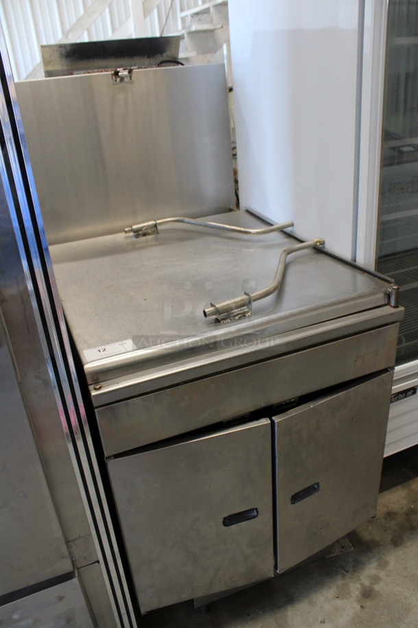 Pitco Frialator Model DD24RUFM Stainless Steel Commercial Natural Gas Powered Deep Fat Donut Fryer. 72,000 BTU. 29.5x42x60 - Image 2 of 7
