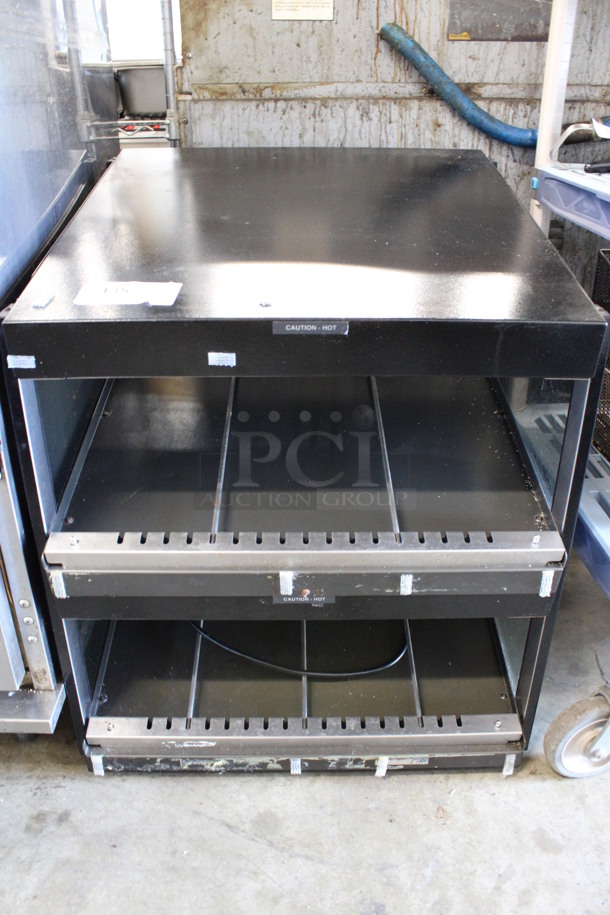 Metal Commercial Countertop 2 Tier Warming Display Case Merchandiser. 24x25x29. Cannot Test Unit Is Missing Bulbs - Image 2 of 6