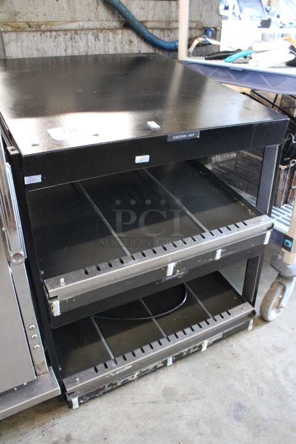 Metal Commercial Countertop 2 Tier Warming Display Case Merchandiser. 24x25x29. Cannot Test Unit Is Missing Bulbs - Image 3 of 6