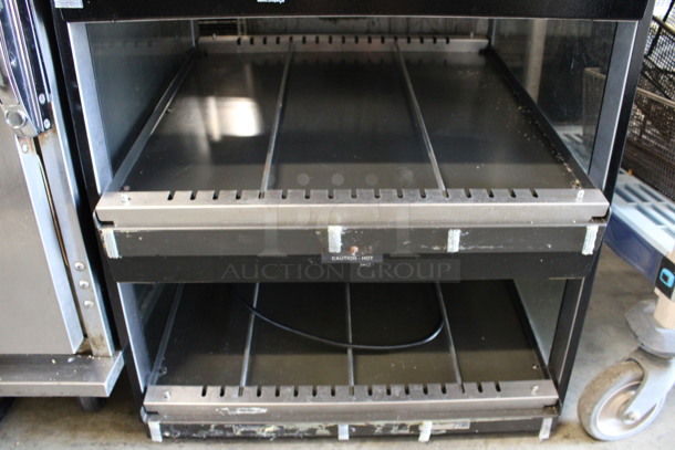 Metal Commercial Countertop 2 Tier Warming Display Case Merchandiser. 24x25x29. Cannot Test Unit Is Missing Bulbs - Image 5 of 6