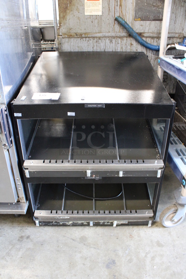Metal Commercial Countertop 2 Tier Warming Display Case Merchandiser. 24x25x29. Cannot Test Unit Is Missing Bulbs - Image 1 of 6