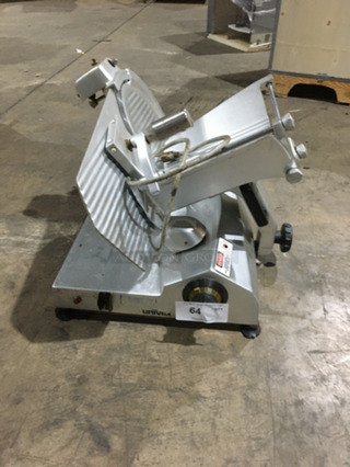 Univex Commercial Countertop Deli Meat Slicer! All Stainless Steel! Model 7512 Serial 751219232! 115V 1Phase!