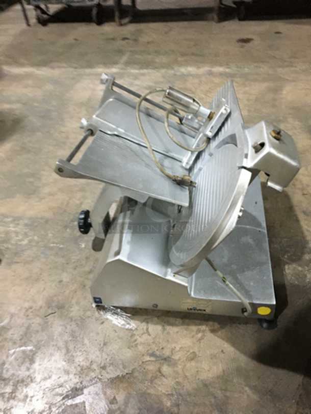 Univex Commercial Countertop Deli Meat Slicer! All Stainless Steel! Model 7512 Serial 751219232! 115V 1Phase! - Image 3 of 9
