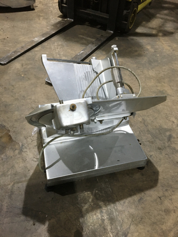 Univex Commercial Countertop Deli Meat Slicer! All Stainless Steel! Model 7512 Serial 751219232! 115V 1Phase! - Image 4 of 9