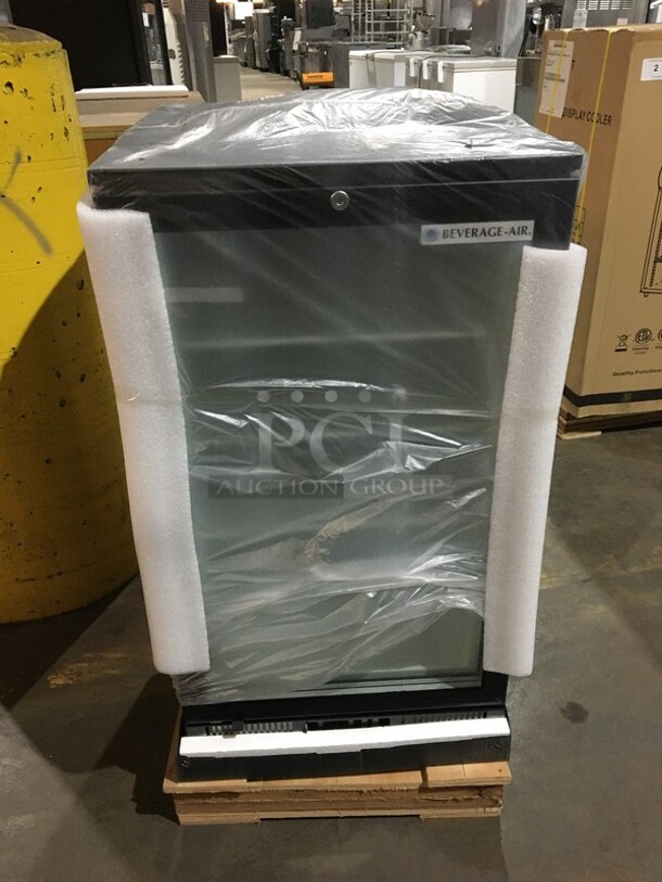 WOW! NEW IN THE BOX! Beverage Air Commercial Countertop Single Door Reach In Freezer Merchandiser! With Poly Coated Racks! Model CTF961B! 115V! - Image 2 of 12