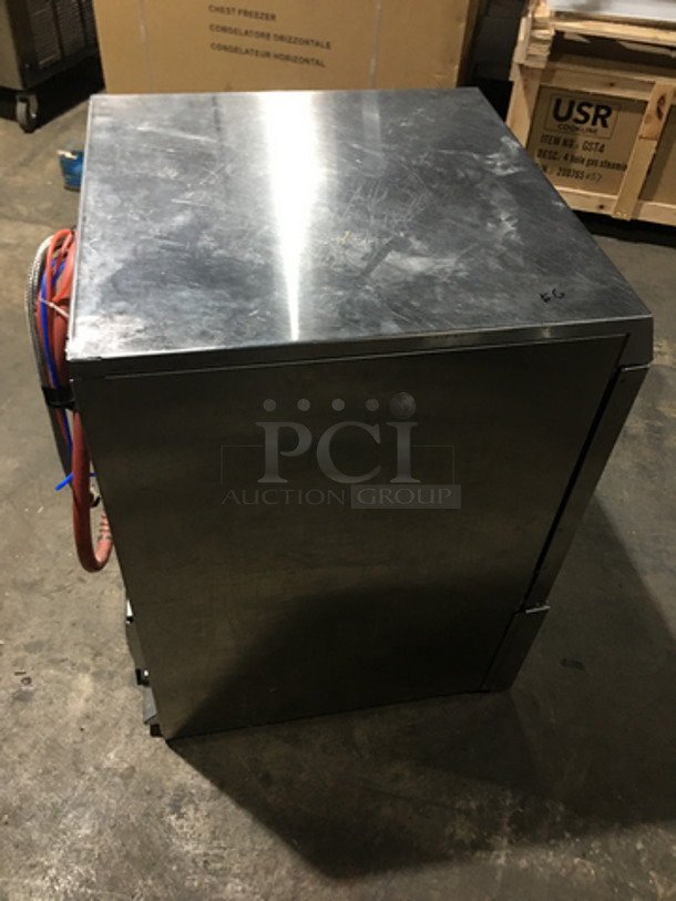 FAB! New Body Style! Hobart Commercial Under The Counter Dishwasher! With Dish Rack! All Stainless Steel! Model LXEH Serial 231155239! 120/208/240V 1Phase! - Image 4 of 9