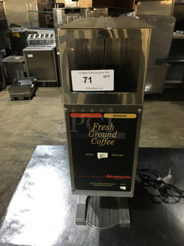 Sweet! Grindmaster Dual Bin Coffee Bean Grinder! Model 250 Serial L058945! 115V 1Phase!
 - Image 1 of 9
