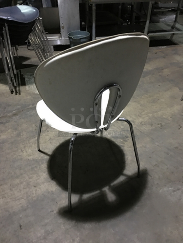 Modern Style Cushioned Dining Chairs! With Metal Legs! 11 X Your Bid! - Image 4 of 8
