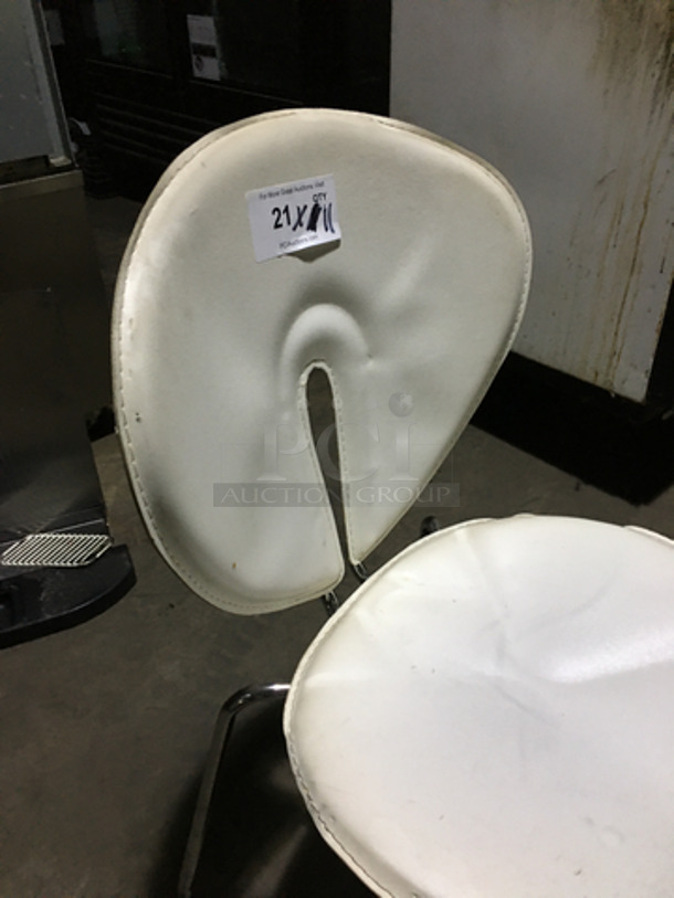 Modern Style Cushioned Dining Chairs! With Metal Legs! 11 X Your Bid! - Image 7 of 8