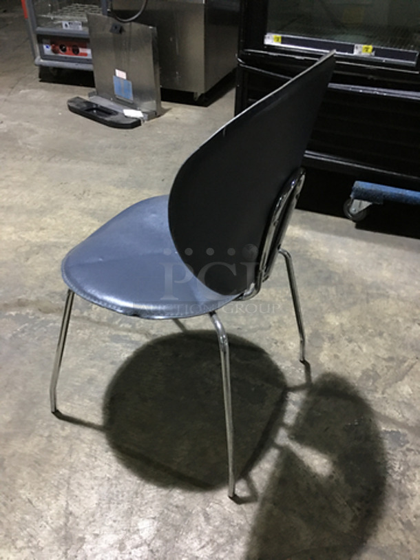 Modern Style Cushioned Dining Chairs! With Metal Legs! 7 X Your Bid! - Image 4 of 7