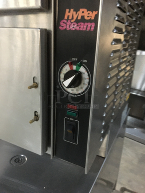 Groen Commercial Natural Gas Powered Dual Cabinet Steamer! All Stainless Steel! Model HY6GSTEAMER Serial 60156710! On Legs! - Image 7 of 10