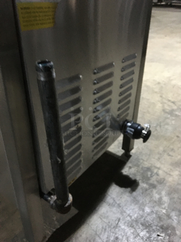 Groen Commercial Natural Gas Powered Dual Cabinet Steamer! All Stainless Steel! Model HY6GSTEAMER Serial 60156710! On Legs! - Image 9 of 10