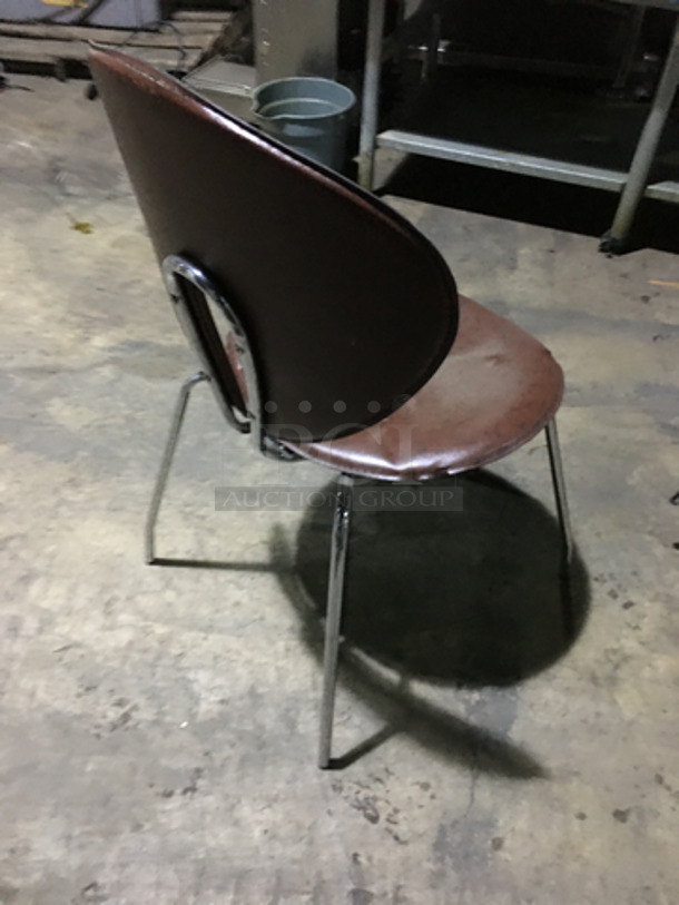Assorted Modern Style Cushioned Dining Chairs! With Metal Legs! 4 X Your Bid! - Image 3 of 7