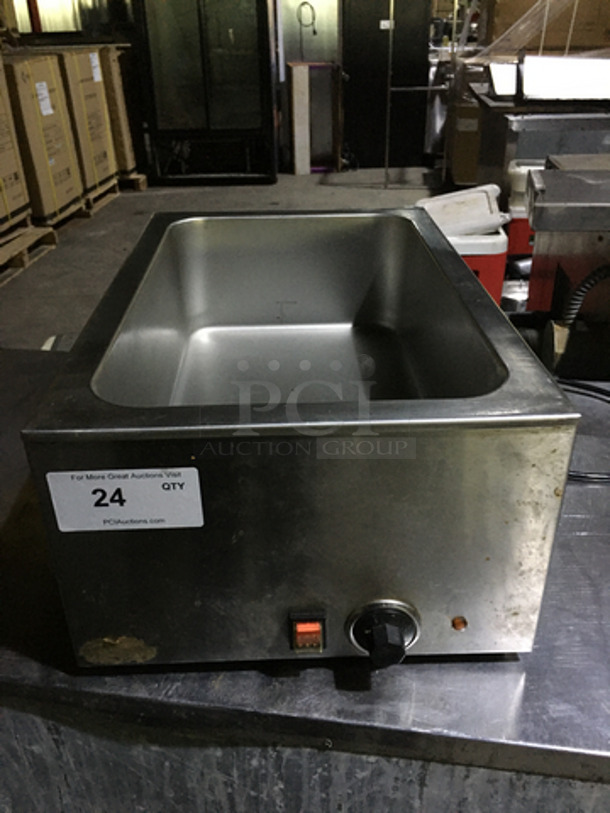 Smart Chef Commercial Countertop Single Well Bain Marie! All Stainless Steel! 120V!