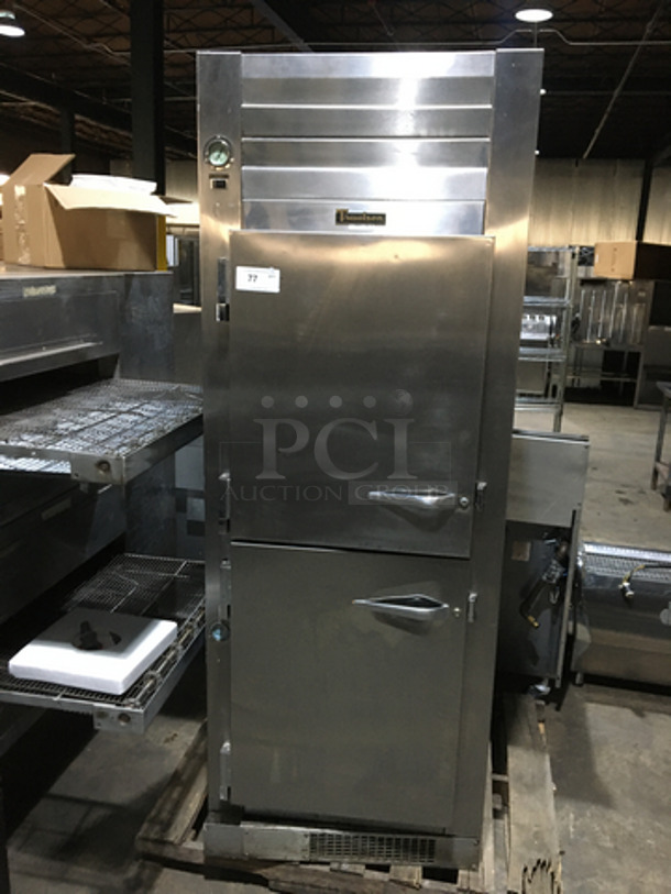 Traulsen Commercial Reach In Refrigerator! With 2 Half Doors! All Stainless Steel! Model RDT132WUT Serial 156310! 115V 1Phase!