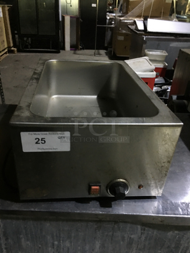 Smart Chef Commercial Countertop Single Well Bain Marie! All Stainless Steel! 120V! - Image 1 of 8