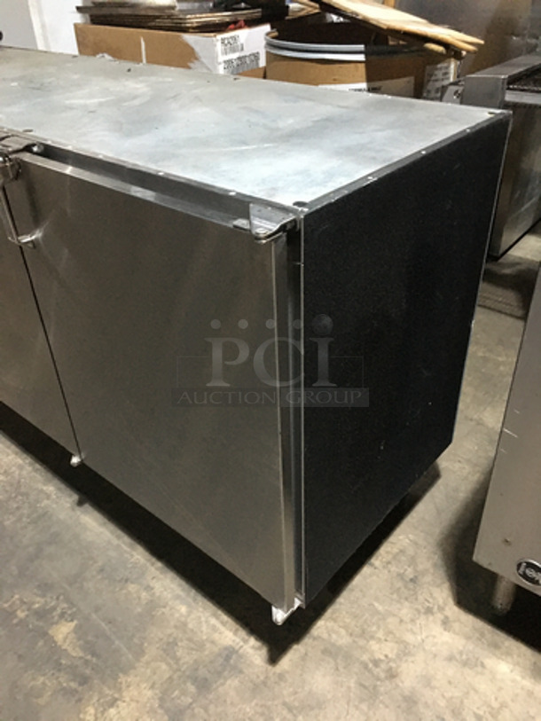 Glastender Commercial Refrigerated 3 Door Bar Back! All Stainless Steel! Model LP72L6SN Serial 404169479N! 120V 1Phase! Remote Compressor/No Compressor! On Legs! - Image 2 of 9