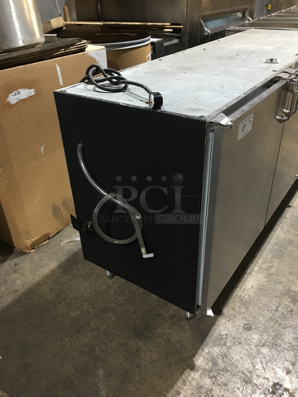 Glastender Commercial Refrigerated 3 Door Bar Back! All Stainless Steel! Model LP72L6SN Serial 404169479N! 120V 1Phase! Remote Compressor/No Compressor! On Legs! - Image 3 of 9