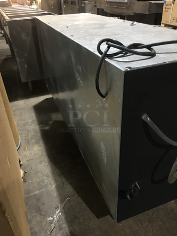 Glastender Commercial Refrigerated 3 Door Bar Back! All Stainless Steel! Model LP72L6SN Serial 404169479N! 120V 1Phase! Remote Compressor/No Compressor! On Legs! - Image 4 of 9