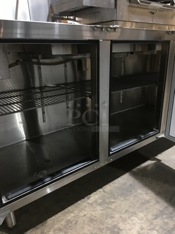 Glastender Commercial Refrigerated 3 Door Bar Back! All Stainless Steel! Model LP72L6SN Serial 404169479N! 120V 1Phase! Remote Compressor/No Compressor! On Legs! - Image 6 of 9