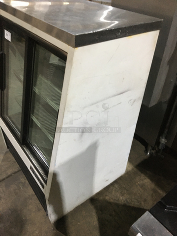 True Commercial Refrigerated Deli Display Case! With Double Front & Back Sliding Access Doors! With Poly Coated Racks! Model TSID364 Serial 8394504! 115V 1Phase! - Image 2 of 8