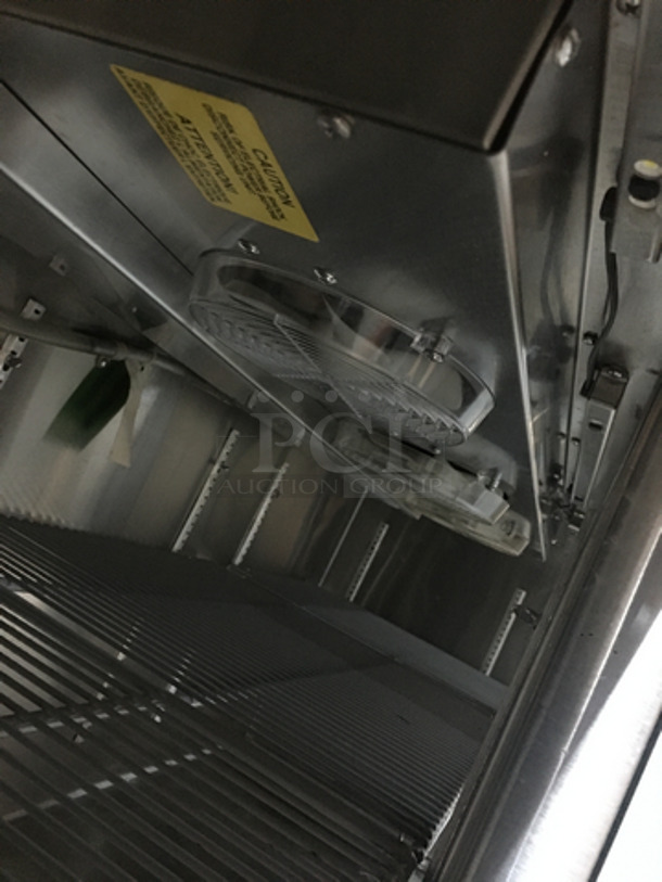 Glastender Commercial Refrigerated 3 Door Bar Back! All Stainless Steel! Model LP72L6SN Serial 404169479N! 120V 1Phase! Remote Compressor/No Compressor! On Legs! - Image 7 of 9