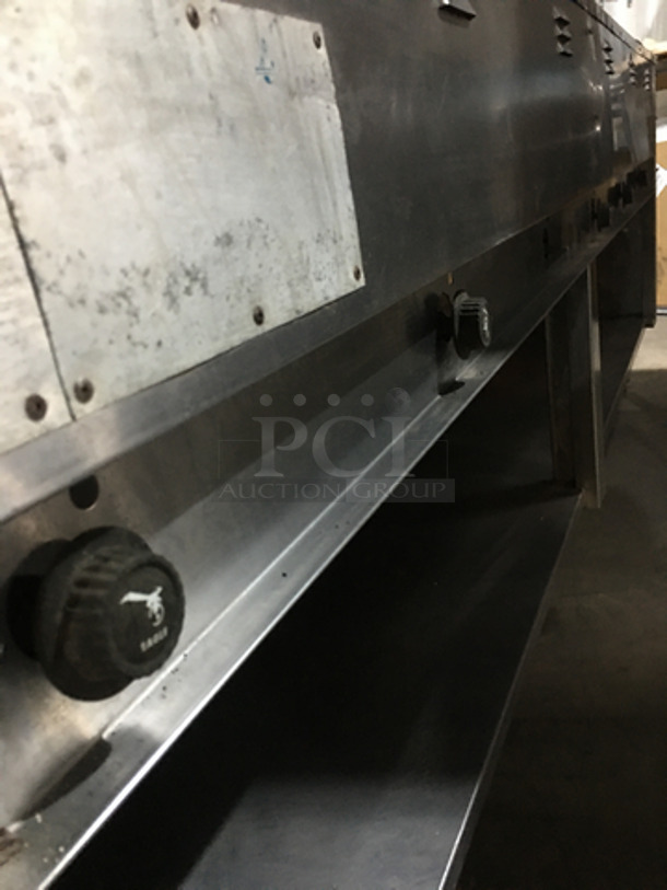 Eagle All Stainless Steel Natural Gas Powered 6 Well Steam Table! Each Well Individually Controlled! With Underneath Storage Space Underneath! On Legs! - Image 7 of 7