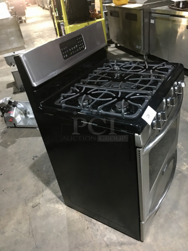 Frigidaire Commercial Natural Gas Powered 5 Burner Stove!  With Full Size Oven Underneath! With Digital Touch Controls! All Stainless Steel! - Image 2 of 10