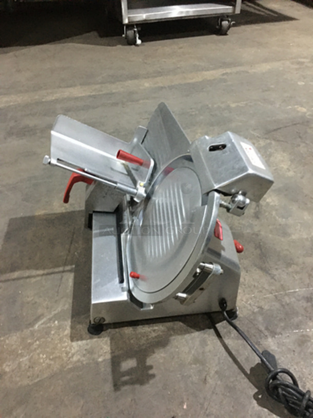 GREAT! Fleetwood Commercial Countertop Deli Meat Slicer! All Stainless Steel!  - Image 3 of 7