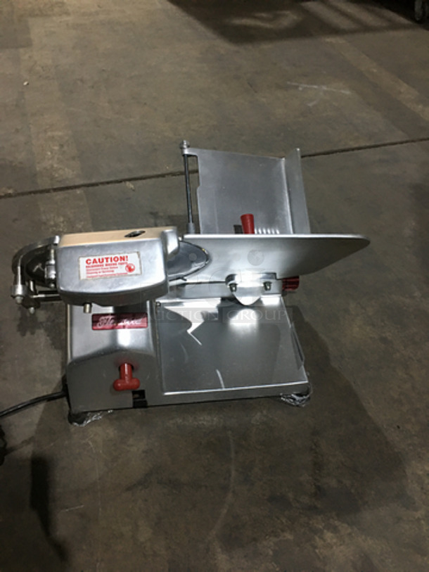 GREAT! Fleetwood Commercial Countertop Deli Meat Slicer! All Stainless Steel!  - Image 4 of 7