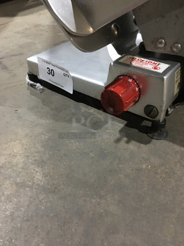 GREAT! Fleetwood Commercial Countertop Deli Meat Slicer! All Stainless Steel!  - Image 6 of 7