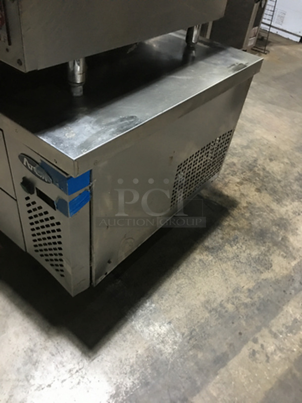 2017 Atosa 72 Inch 4 Drawer Refrigerated Chef Base! Model MGF8453GR! All S.S.! On Commercial Casters! 115V 1 Phase! - Image 2 of 8