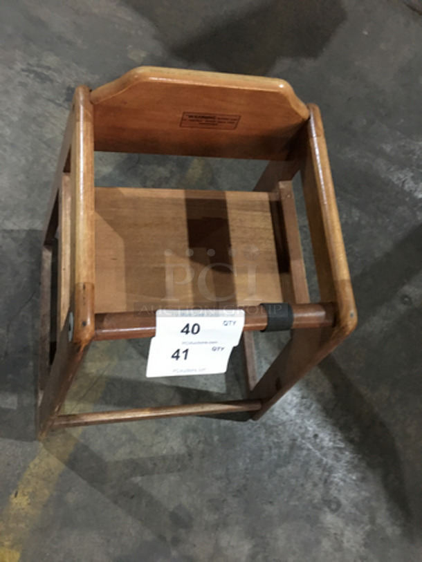 Wooden High Chair!  - Image 5 of 6
