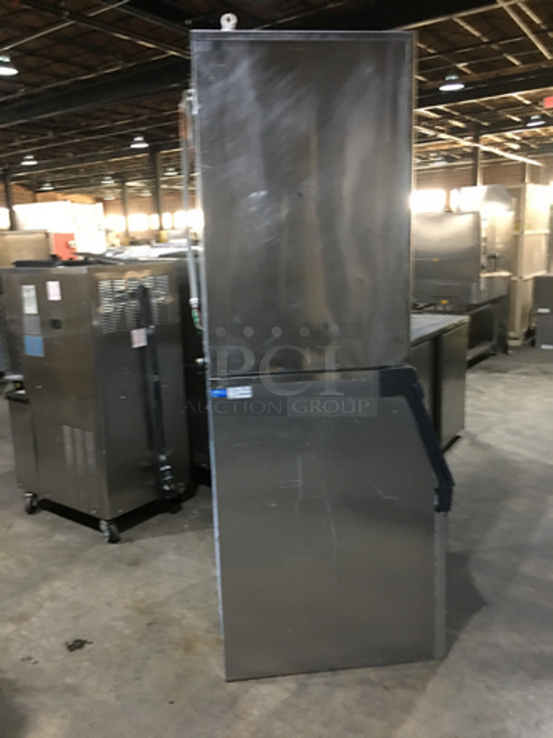 Hoshizaki Stainless Steel Commercial Ice Making Machine! With Ice Bin! Model KM1340MRH Serial V14082K! 208/230V 1Phase! 2 X Your Bid! Makes One Unit! - Image 2 of 9