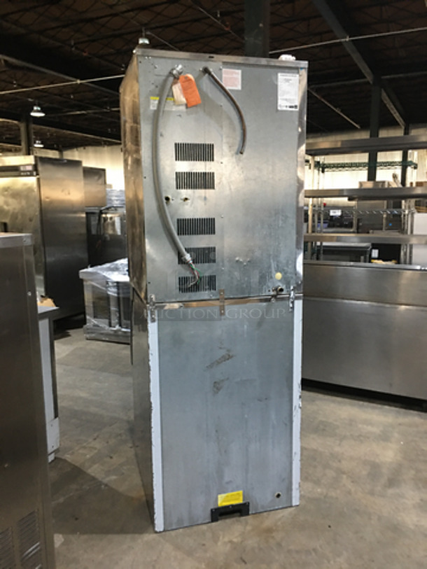 Hoshizaki Stainless Steel Commercial Ice Making Machine! With Ice Bin! Model KM1340MRH Serial V14082K! 208/230V 1Phase! 2 X Your Bid! Makes One Unit! - Image 3 of 9