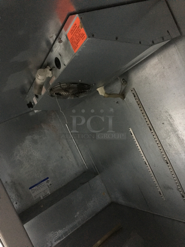 NICE! Beverage Air Commercial Refrigerated Work Top Station! With 2 Door Underneath Storage Space! With Cold Topping Rail! All Stainless Steel! Model MS681 Serial 6715397! 115V 1Phase! - Image 6 of 9