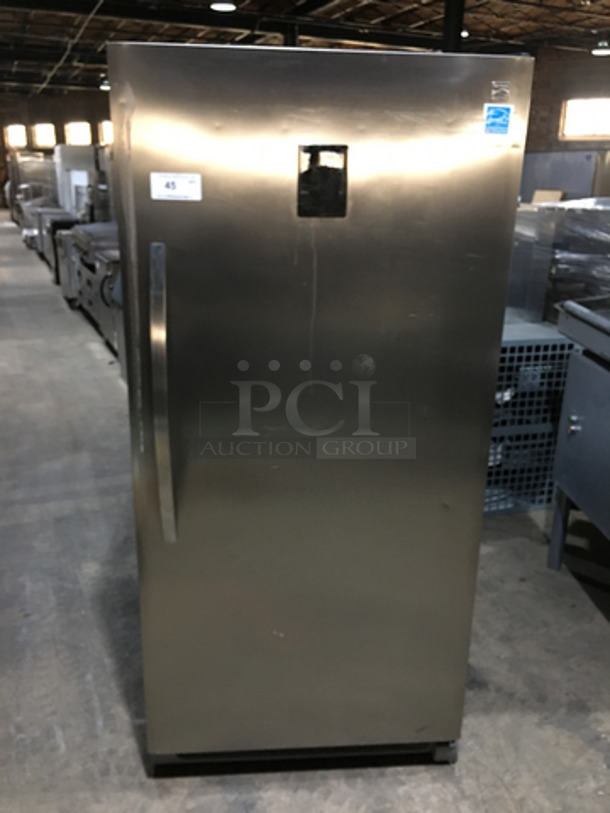 Kenmore Single Door Reach In Cooler! With Poly Coated Racks! All Stainless Steel!