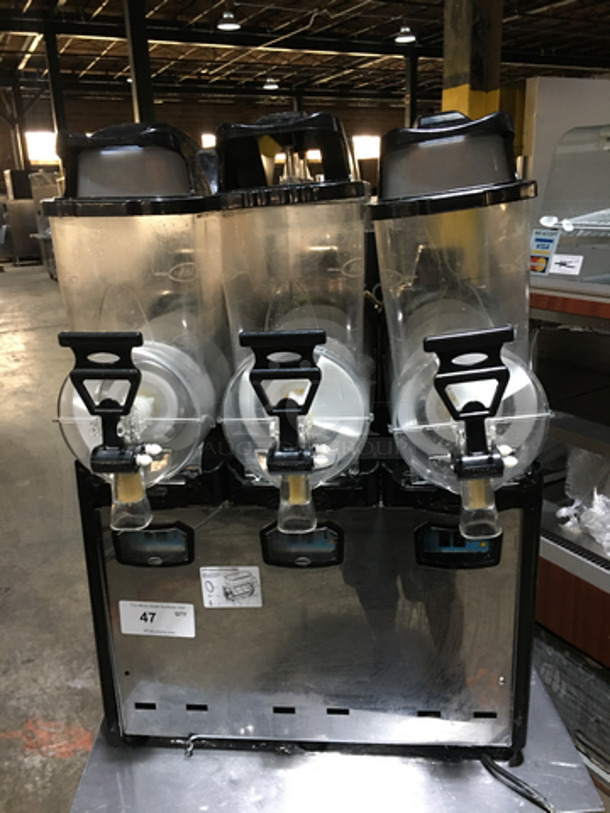 NICE! Cofrimell Commercial Countertop 3 Head Slushy/Frozen Beverage Machine! Model Oasis 3-10! 115V 1 Phase! 