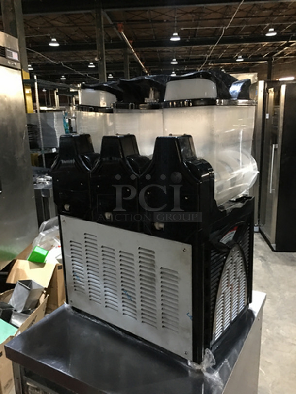 NICE! Cofrimell Commercial Countertop 3 Head Slushy/Frozen Beverage Machine! Model Oasis 3-10! 115V 1 Phase!  - Image 4 of 10