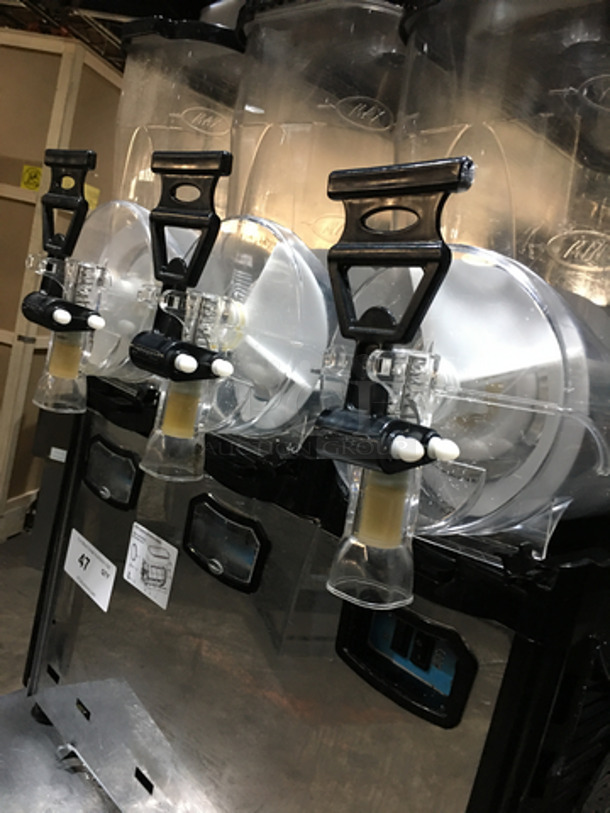 NICE! Cofrimell Commercial Countertop 3 Head Slushy/Frozen Beverage Machine! Model Oasis 3-10! 115V 1 Phase!  - Image 5 of 10