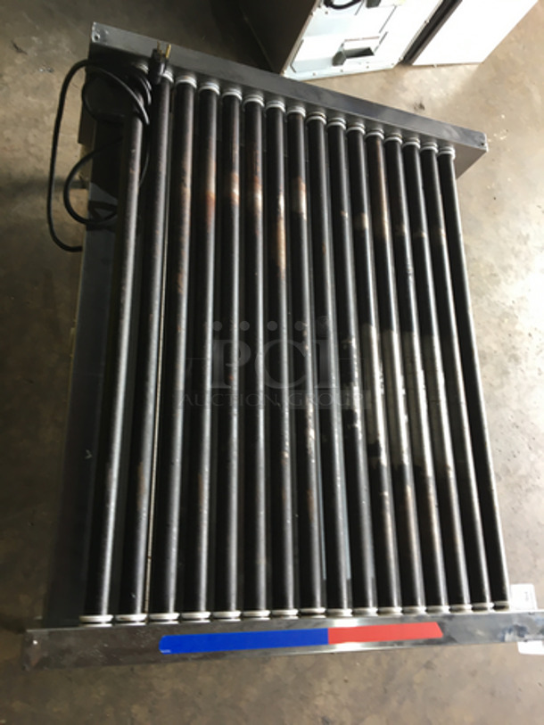 APW Wyott Commercial Countertop Hot Dog Roller Grill! All Stainless Steel! Model HRS755T Serial 817961707365! 208/240V 1Phase!
 - Image 5 of 9