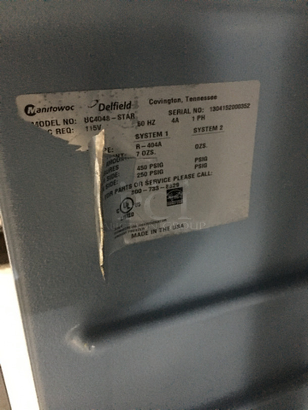 Delfield Commercial 2 Door Lowboy/Worktop Cooler! All Stainless Steel! Model UC4048STAR Serial 1304152000352! 115V 1Phase! - Image 7 of 8