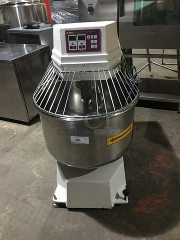 Southstar Commercial Floor Style 50 KG Capacity Spiral Mixer! With Bowl& Bowl Guard! With Dough Hook Attachment! Model NFJ50 Serial 0241! 220V! - Image 1 of 9