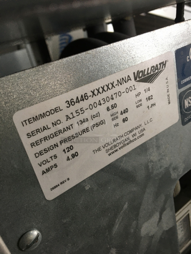 Vollrath Commercial Drop In Cold Pan! Model 36446XXXXXNNA Serial A15500430470001! 120V 1Phase! - Image 6 of 8