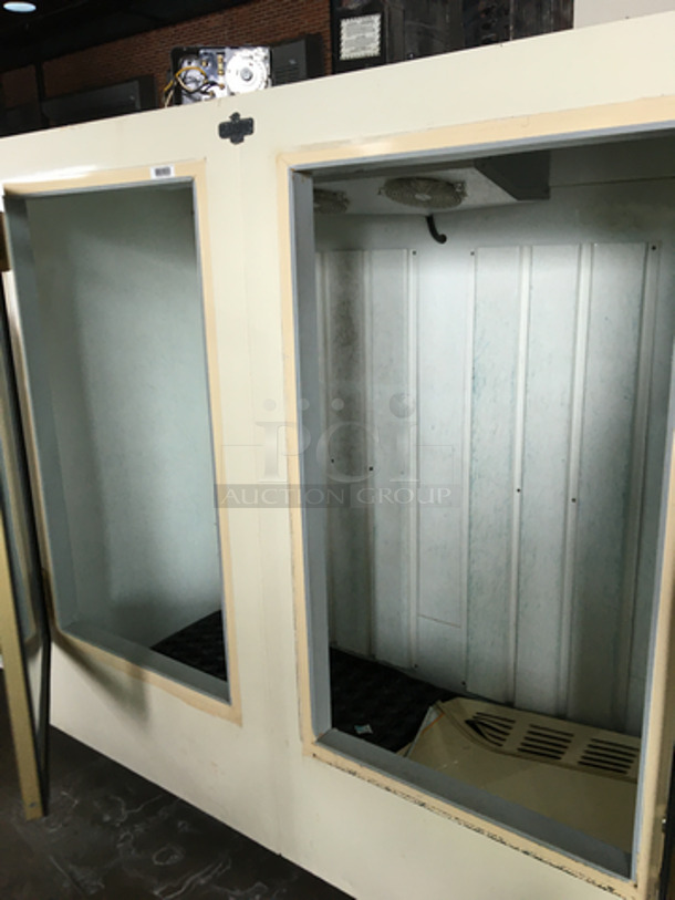 Leer Commercial 2 Door Bagged Ice Freezer Merchandiser! Model 602UA45MGME Serial 735101! 115V! Working When Removed!  - Image 6 of 8