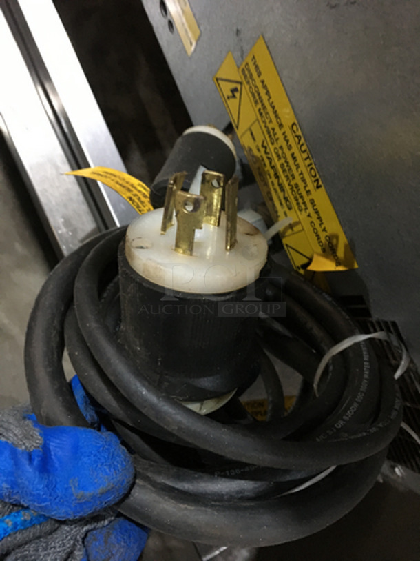 Belshaw Adamatic Commercial Electric Powered Dual Combi Oven! With View Through Doors! With Pan Racks Underneath! All Stainless Steel! Model FG189UZ84 Serial 2000003710FA032620! 2 X Your Bid! Makes One Unit! On Casters! - Image 10 of 10