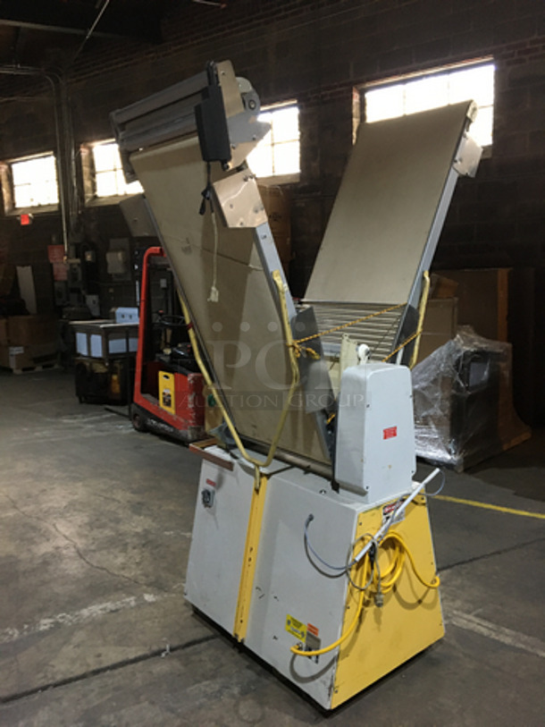 FAB! Seewer Rondo Commercial Floor Style Heavy Duty Reversible Dough Sheeter! Digital Control Board!  220V  3Phase! On Casters! - Image 2 of 12