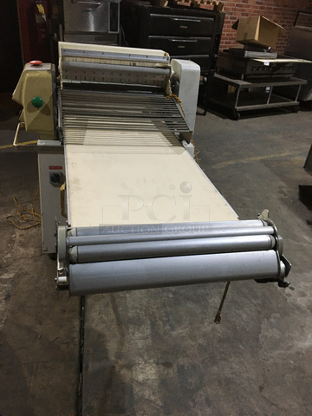 FAB! Seewer Rondo Commercial Floor Style Heavy Duty Reversible Dough Sheeter! Digital Control Board!  220V  3Phase! On Casters! - Image 5 of 12