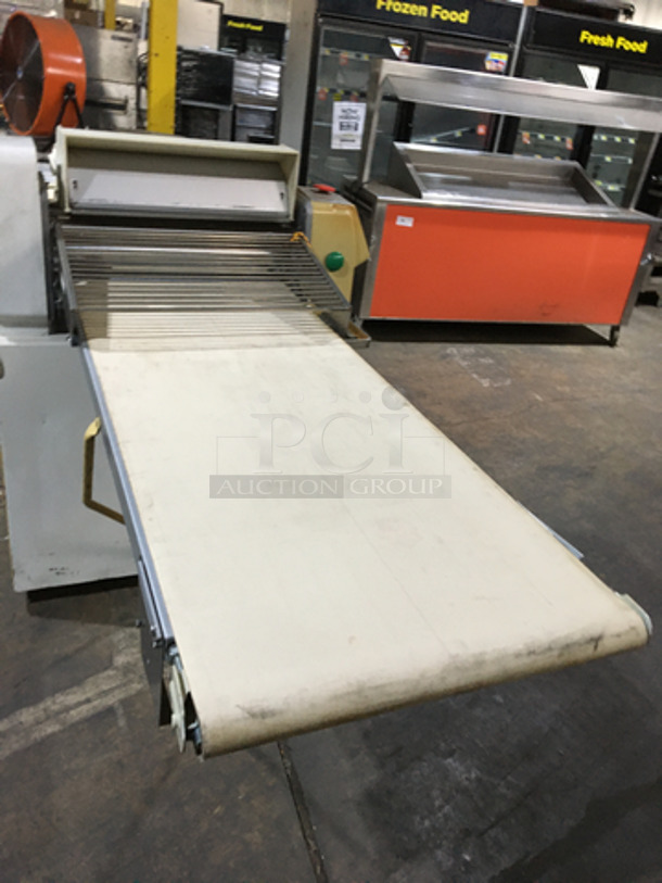 FAB! Seewer Rondo Commercial Floor Style Heavy Duty Reversible Dough Sheeter! Digital Control Board!  220V  3Phase! On Casters! - Image 7 of 12